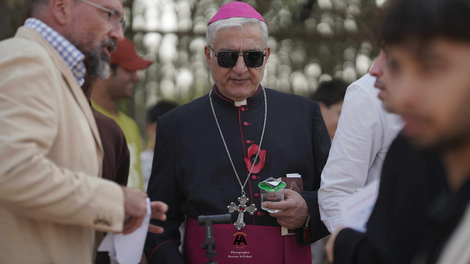 Archbishop Habib Al-Naufali at the Remembrance ceremony