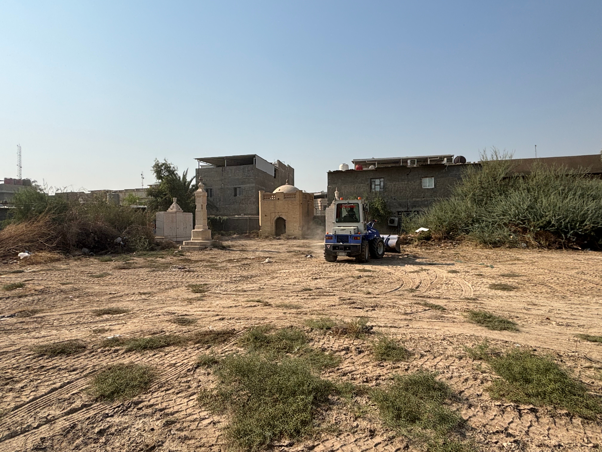 Basra WW2 Cremation Memorial November 9th - clearance work in progress