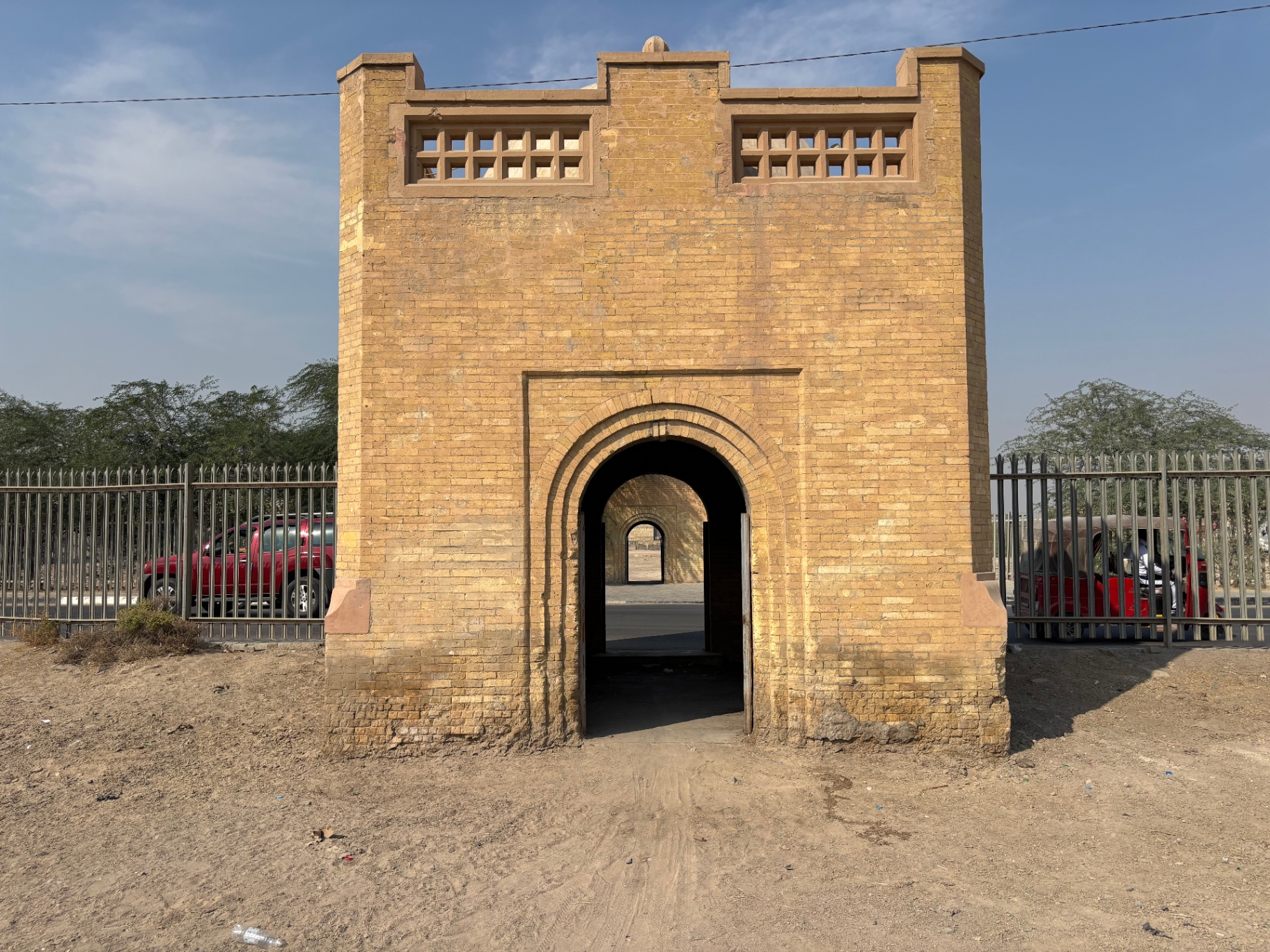 Basra War Cemetery gatehouse today - a deteriorating structure