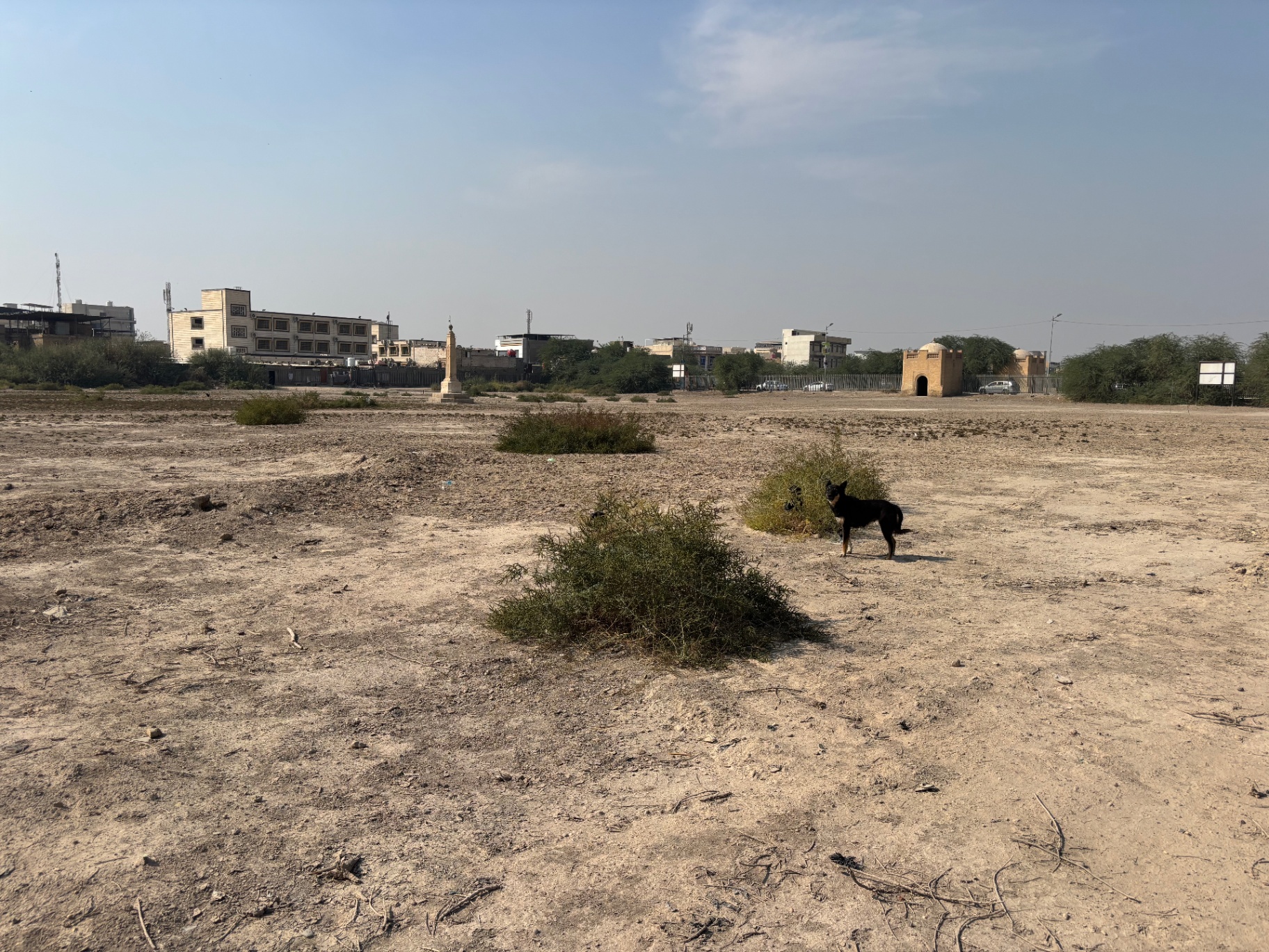 Basra Indian Forces cemetery today - a barren wasteland